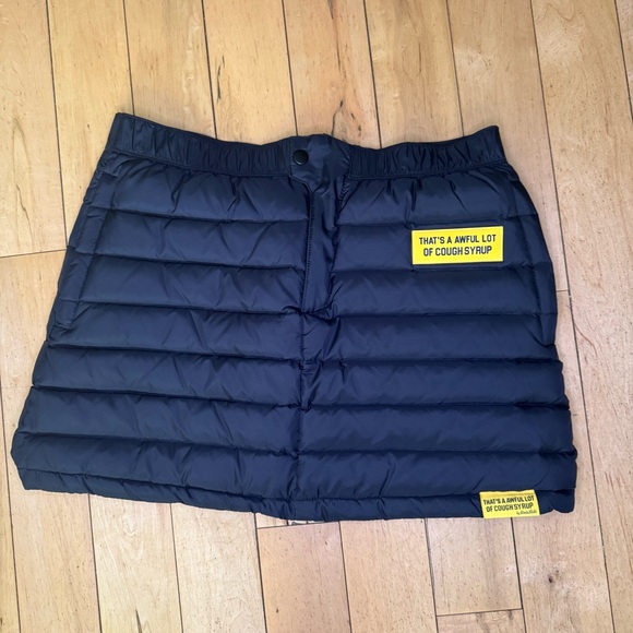 That's A Awful Lot of Cough Syrup Desto Dubb Puffer Skirt Women's Large NWT - Picture 1 of 8